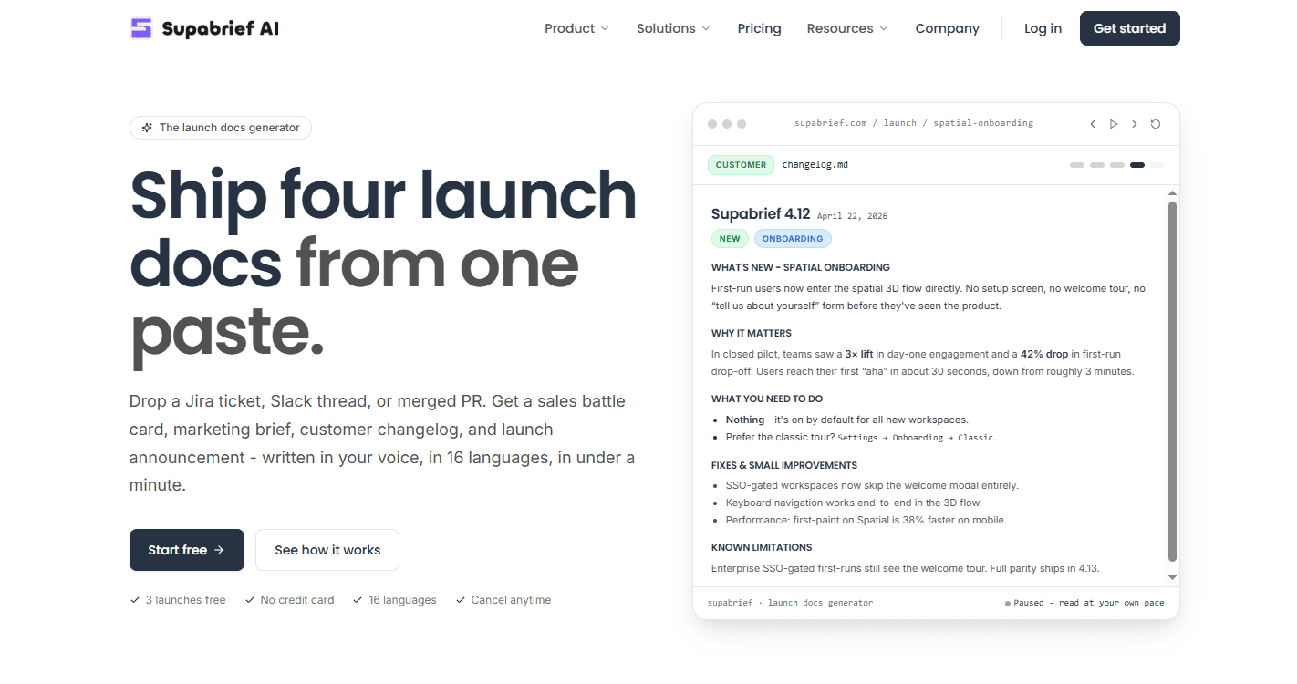 Supabrief AI — Web Application